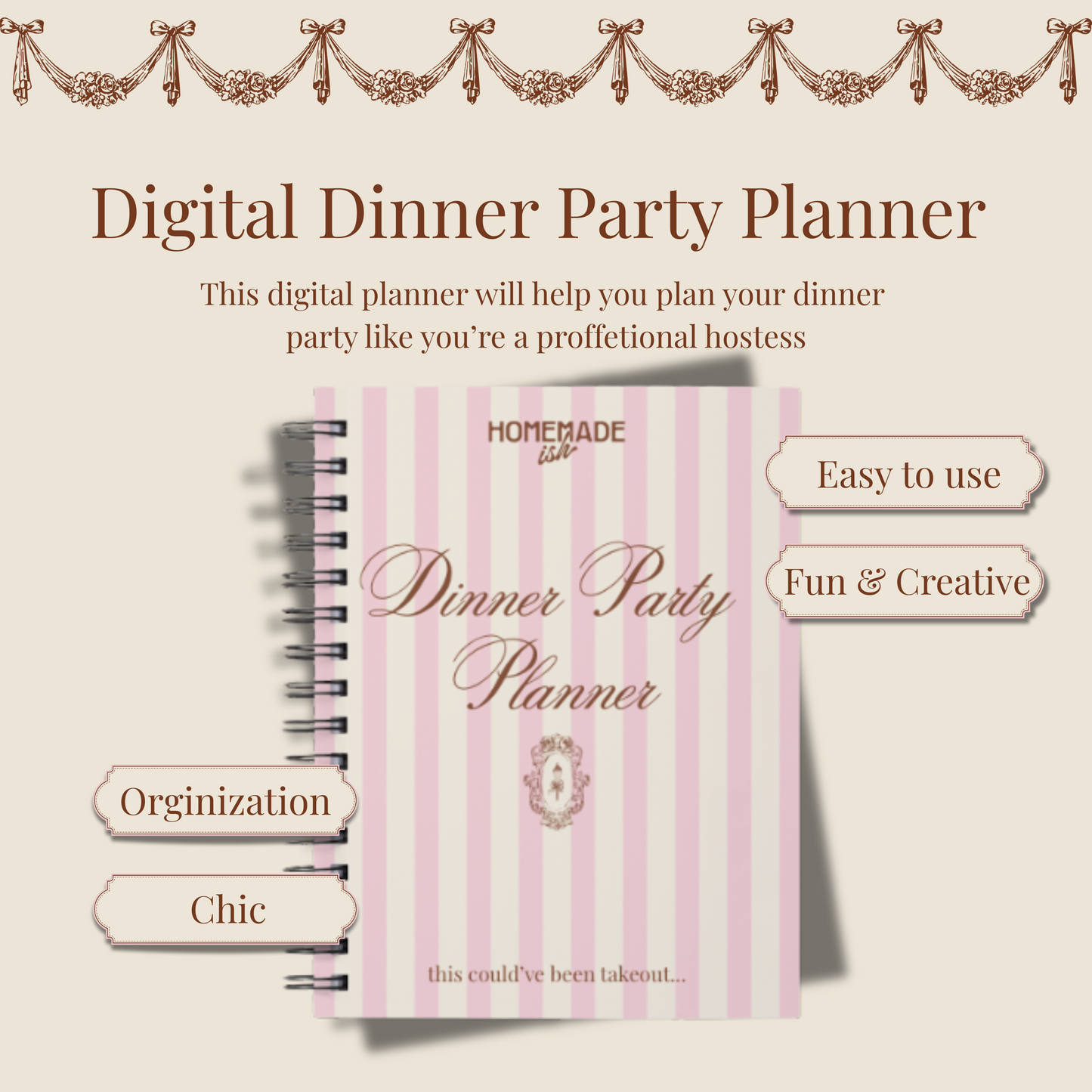 Dinner Party Planner – The Chic Host’s PDF Guide